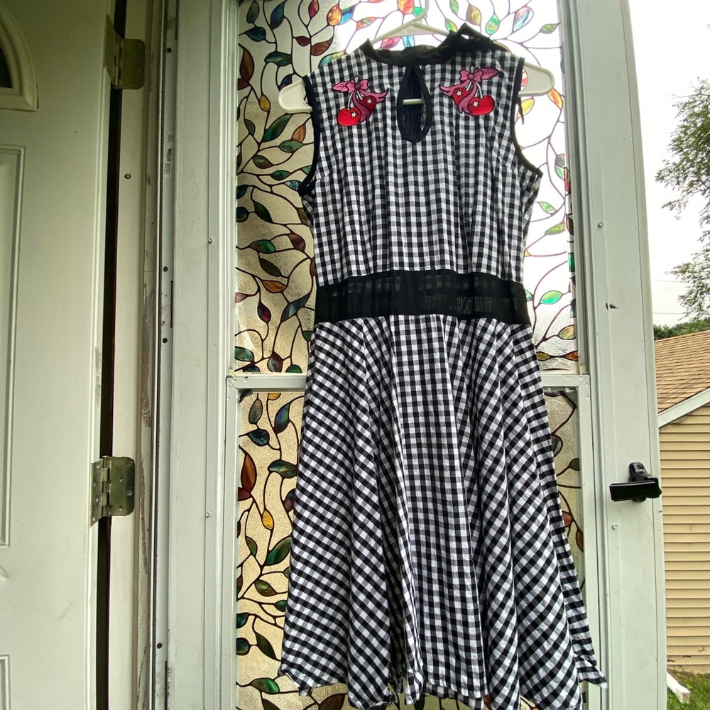 Too Fast cherry print dress